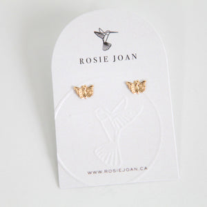 14k Butterfly studs