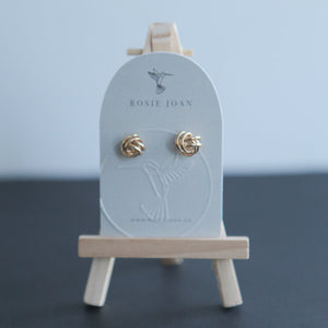 14k Gold Love Knot studs - 8MM