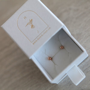 4mm 14k Rose Gold ball stud