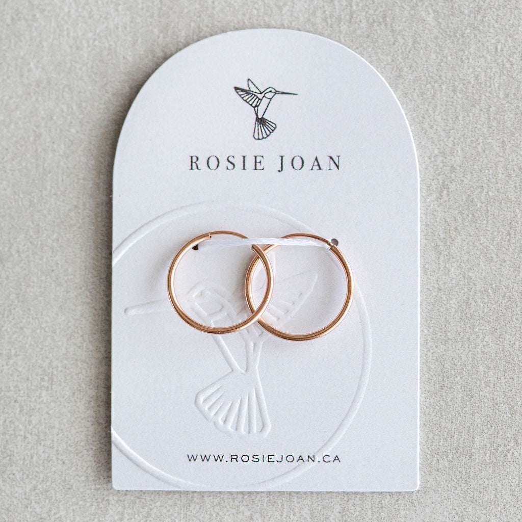 16mm Rose Gold Filled Hoops